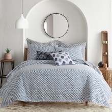 Levtex-Home-Aditya-Quilt-Set-FullQueen-Quilt-and-Two-Standard-Shams-Medallion-Blue-Navy-and-White-Quilt-88x92in.-and-Shams-20x26in.-Reversible-Cotton-4