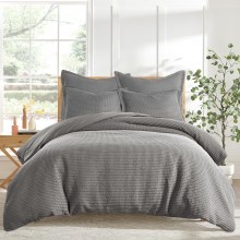 Levtex-Home-Cloud-Waffle-Duvet-Cover-Set-FullQueen-Duvet-Cover-Two-Standard-Pillow-Cases-Waffle-Weave-Charcoal-Duvet-Cover-90-x-94in.-and-Pillow-Case-26-8