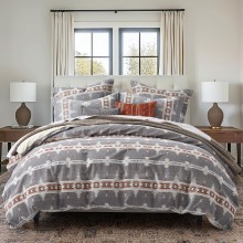 Levtex-Home-Corrales-Quilt-Set-FullQueen-Quilt-and-Two-Standard-Shams-Tribal-Grey-Burgundy-Cream-and-Taupe-Quilt-88x92in.-and-Shams-20x26in.-Reversib-6