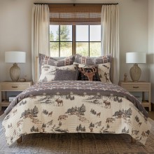 Levtex-Home-Lodge-Toile-Quilt-Set-FullQueen-Quilt-and-Two-Standard-Shams-Mountain-Lodge-Brown-Cream-Charcoal-Quilt-88x92in.-and-Shams-20x26in.-Reversible-1