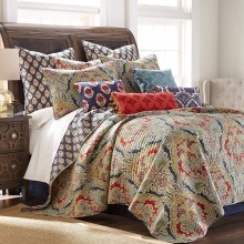 Levtex-Home-Moreno-Quilt-Set-FullQueen-Quilt-Two-Standard-Pillow-Shams-Traditional-Damask-Red-Blue-Grey-Gold-Teal-Quilt-88x92in.-and-Pillow-Shams-26-4