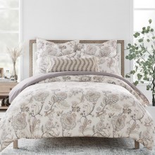 Levtex-Home-Ophelia-Blush-Comforter-Set-FullQueen-Comforter-Two-Standard-Pillow-Cases-Floral-Taupe-Grey-Cream-Blush-Comforter-90-x-94in.-and-Pillow-Case-4