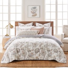 Levtex-Home-Ophelia-Quilt-Set-FullQueen-Quilt-and-Two-Standard-Shams-Floral-Taupe-Grey-Cream-Blush-Quilt-90x94in.-and-Shams-20x26in.-Reversible-Rayon-8