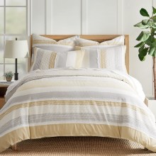 Levtex-Home-Santander-Comforter-Set-FullQueen-Comforter-Two-Standard-Pillow-Cases-Grey-Ochre-White-Jacquard-Comforter-90-x-94in.-and-Pillow-Case1